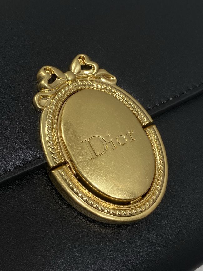 Dior Medaillon Pouch Smooth Calfskin M3671 black