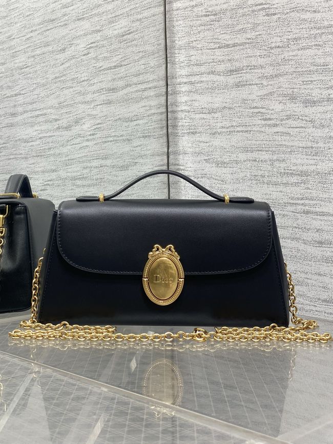Dior Medaillon Pouch Smooth Calfskin M3671 black