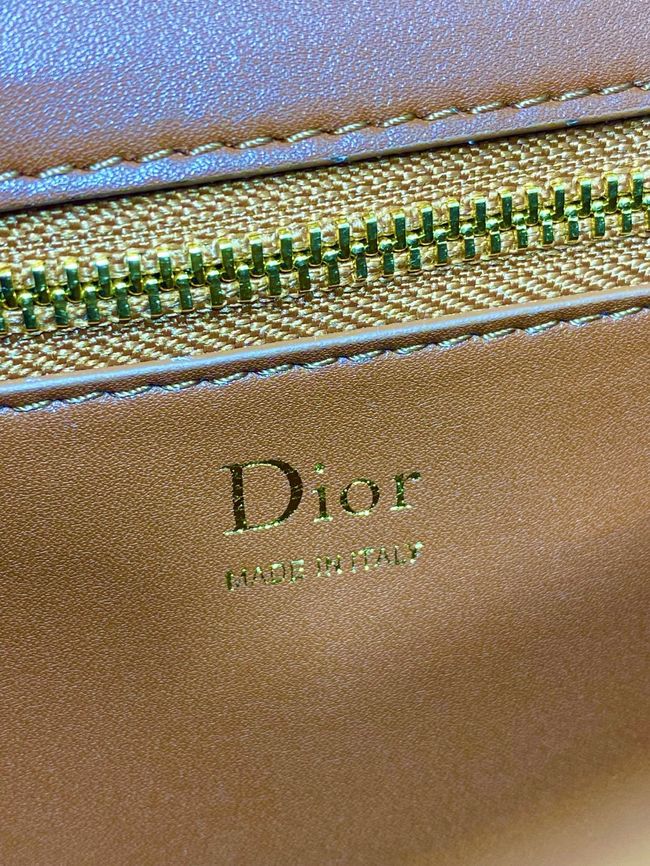 Dior Medaillon Pouch Smooth Calfskin M3671 tan