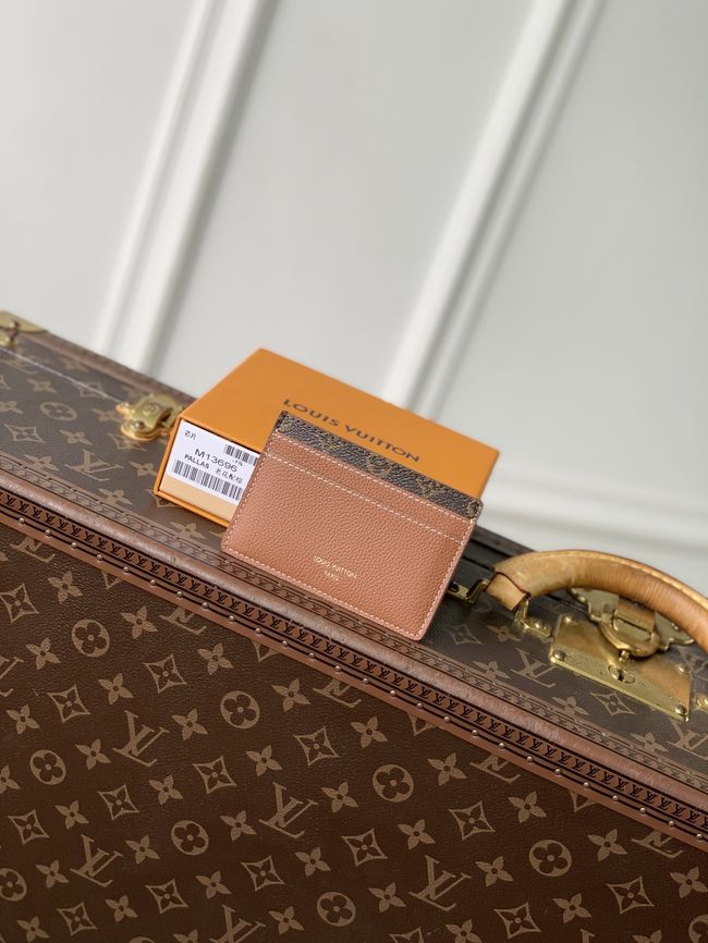 Louis Vuitton Double Card Holder Low Key M26815 tan