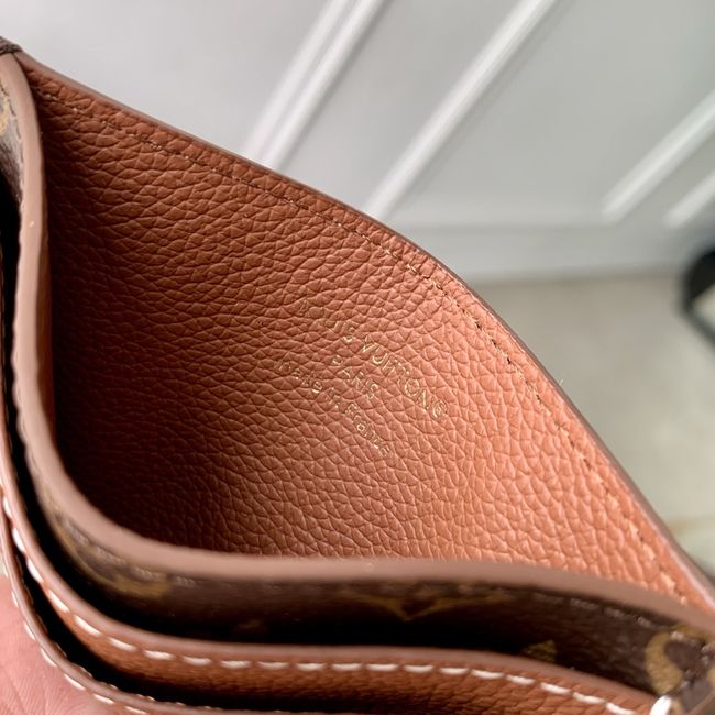 Louis Vuitton Double Card Holder Low Key M26815 tan
