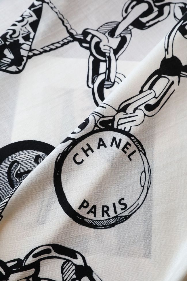 Chanel Wool and Silk Shawl AAC492-4 Chanel Wool and Silk Shawl AAC492-4
