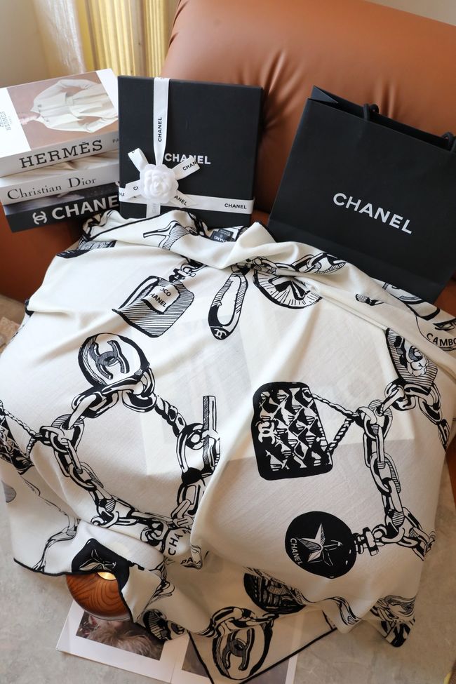 Chanel Wool and Silk Shawl AAC492-4 Chanel Wool and Silk Shawl AAC492-4