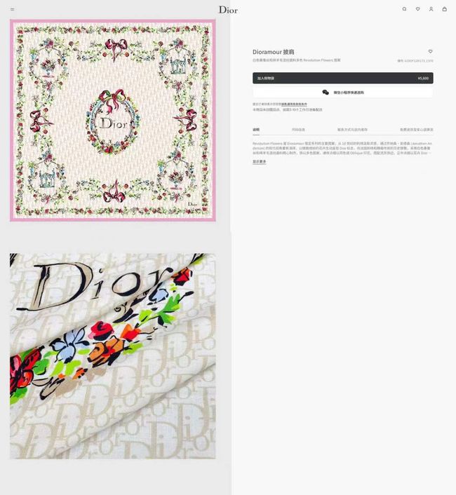 Dior Oblique Shawl 64TS1-2