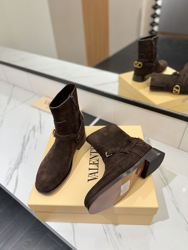 Valentino LOGO cowhide ankle boots S0QN8-1