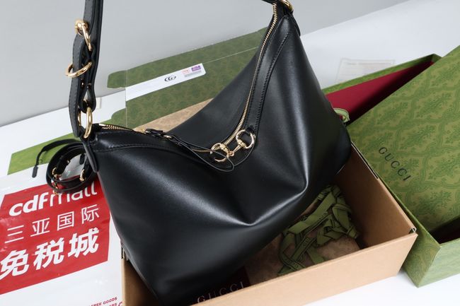 Gucci Starlet large shoulder bag soft leather A00CI2 black