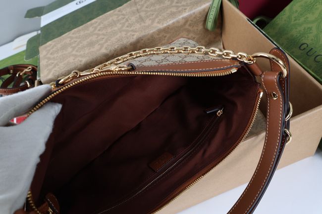 Gucci Starlet medium shoulder bag A00CI1 brown