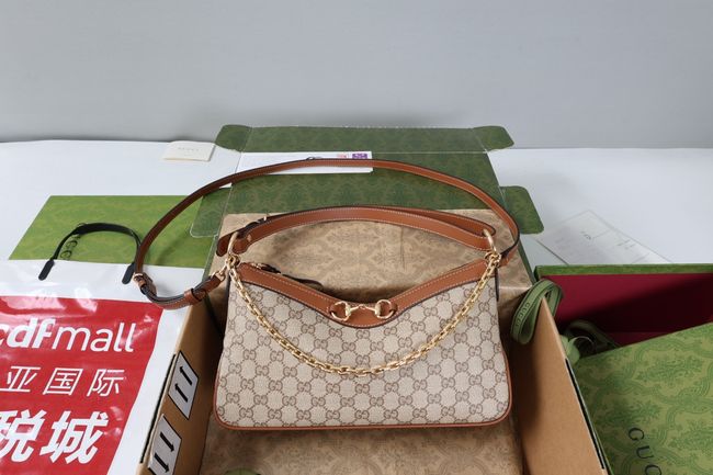 Gucci Starlet medium shoulder bag A00CI1 brown