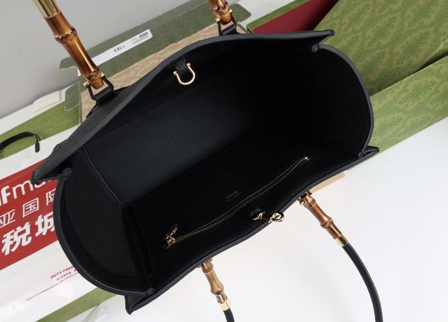 Gucci Bamboo Tote medium bag A005YB black Gucci Bamboo Tote medium bag A005YB black