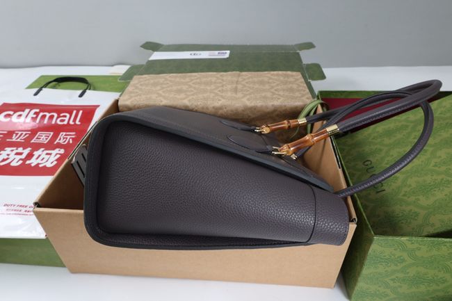Gucci Bamboo Tote medium bag A005YB gray