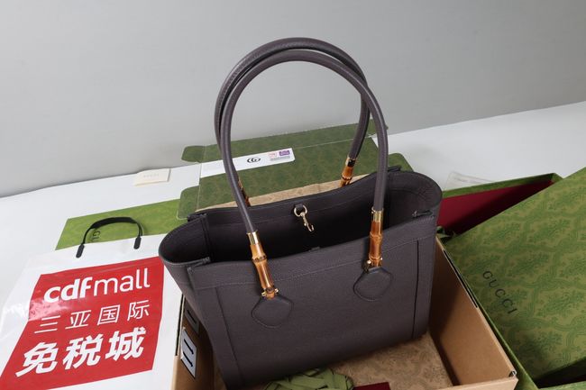 Gucci Bamboo Tote medium bag A005YB gray