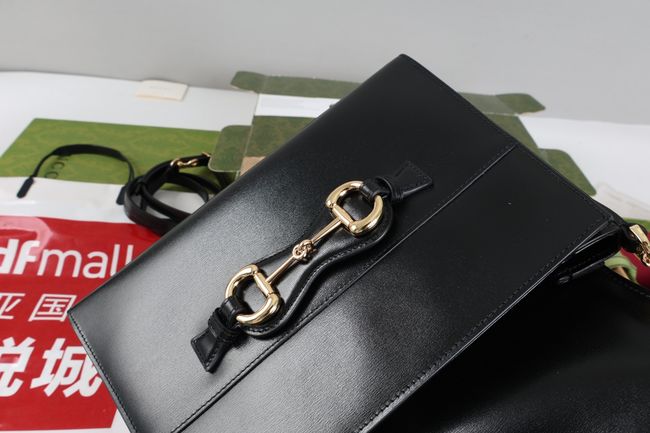 Gucci Horsebit Duomo medium top handle bag A006N6 black