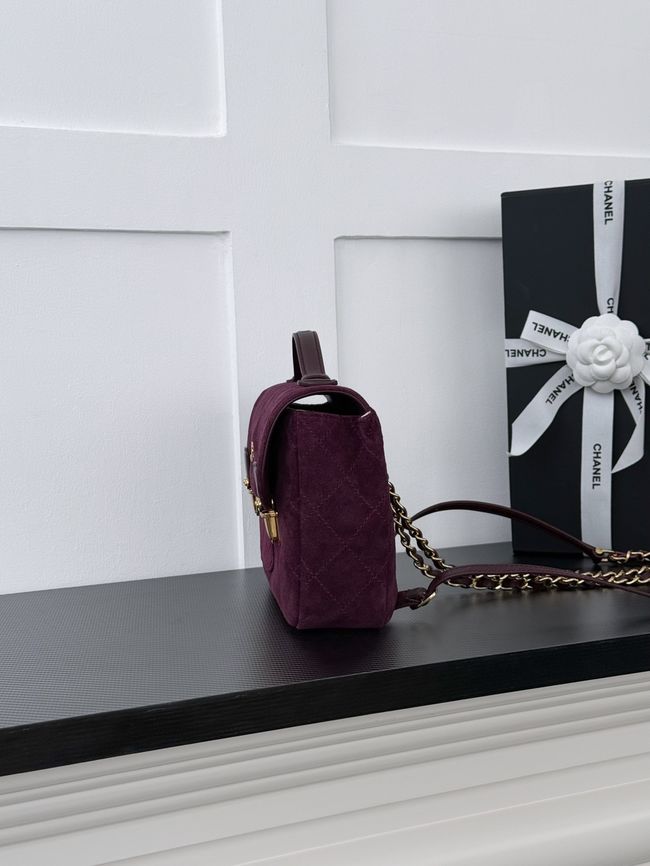 Chanel Backpack AS6465 Burgundy
