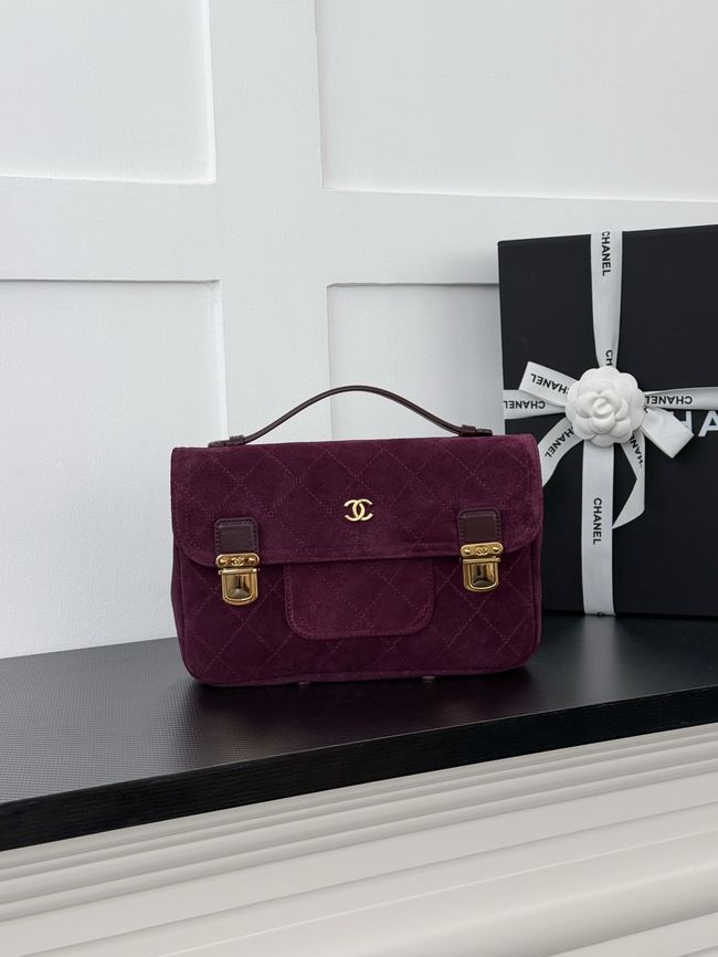 Chanel Backpack AS6465 Burgundy