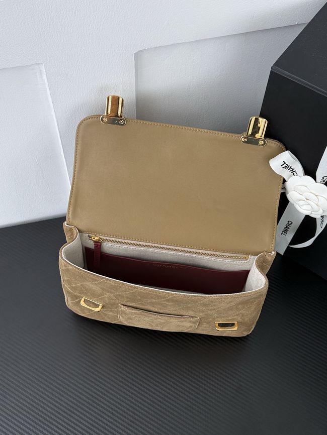 Chanel Backpack AS6465 dark beige