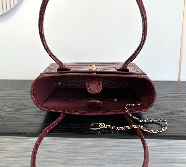 Chanel Small Shopping Bag AS6492 Burgundy