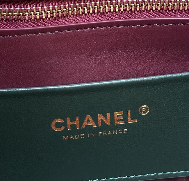 Chanel Small Shopping Bag AS6492 dark green