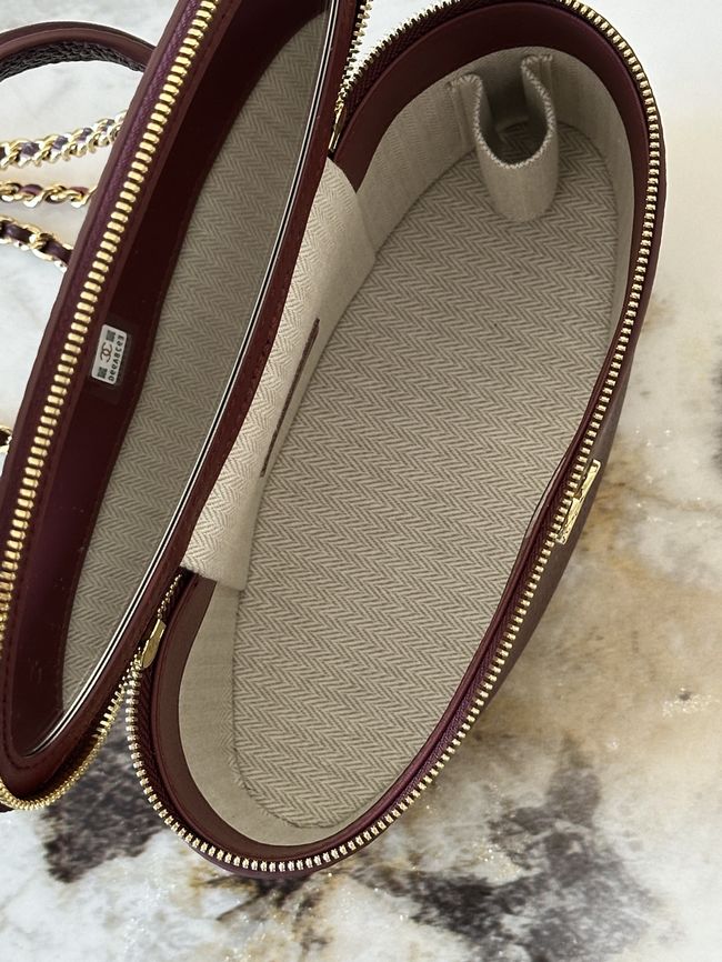 Chanel Vanity with Chain AP5574 Burgundy