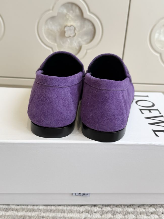 Loewe Suede cowhide Double L loafers VL290-2
