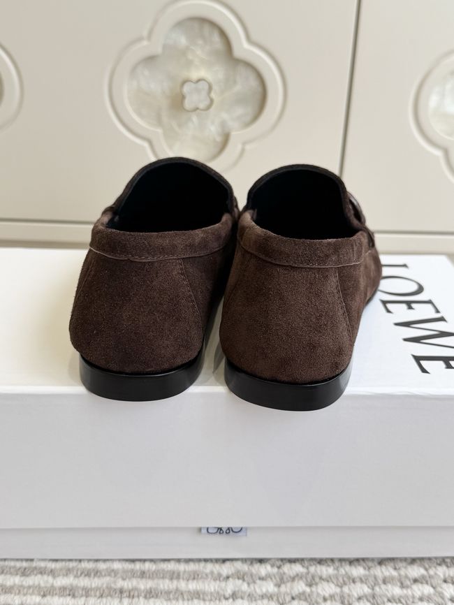 Loewe Suede cowhide Double L loafers VL290-3